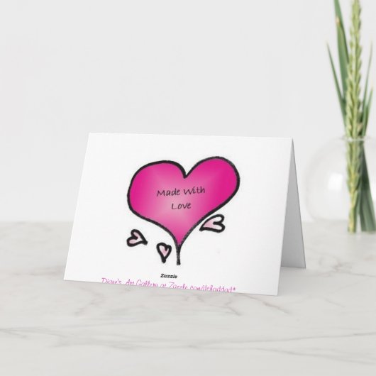 Moederdag thuis is waar het hart ligt kaart (Achterkant)