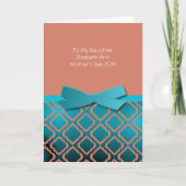 Moederdag tot dochterkaart kaart (Voorkant)