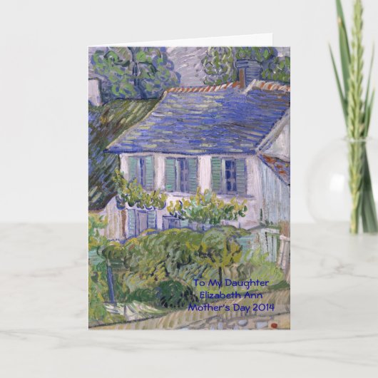 Moederdag tot dochterkaart kaart (Voorkant)