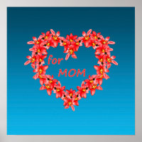Moederdag - Tulp Hart voor MOEDER - Blauw |
