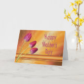 Moederdag, tulpen vol met zonneschijn kaart (Gele Bloem)