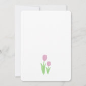 Moederdag Tulpen Wenskaart Kaart (Achterkant)