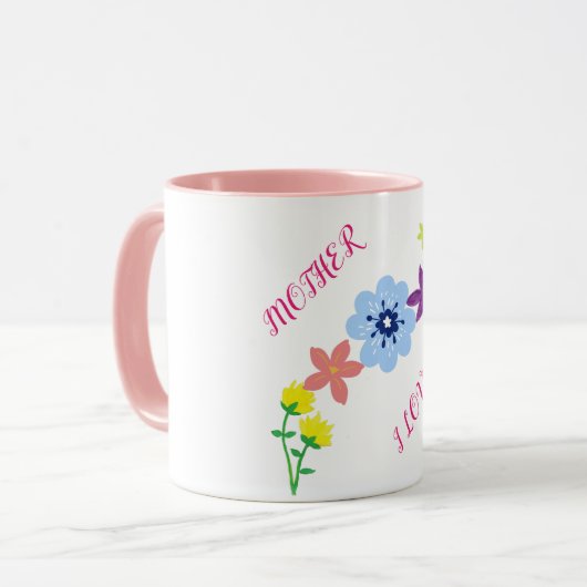 Moederdag twee tooncombo-mok. mok (Voorkant links)