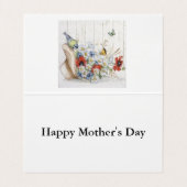 Moederdag Typografie Visitekaartjes (Binnenkant ongevouwen)