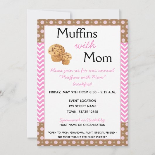 Moederdag Uitnodiging (Voorkant)