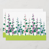 Moederdag uitnodiging bloementuin (Voorkant / Achterkant)