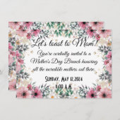 Moederdag Uitnodiging Brunch (Voorkant / Achterkant)