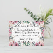 Moederdag Uitnodiging Brunch (Staand voorkant)