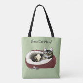 Moederdag van Cat Draagtas (Achterkant)