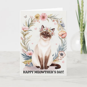 Moederdag van Cat Funny Schattigee Kaart
