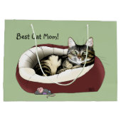 Moederdag van Cat Groot Cadeauzakje (Achterkant)