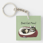 Moederdag van Cat Sleutelhanger (voorkant)