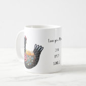 Moederdag van drie kinder mama's op maat koffiemok (Voorkant links)