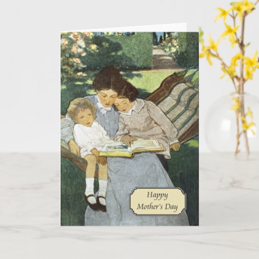  Moederdag van Jessie Willcox Smith Kaart (Gele Bloem)