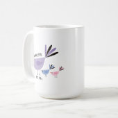 Moederdag van Mama Bird & Chicks Koffiemok (Voorkant links)