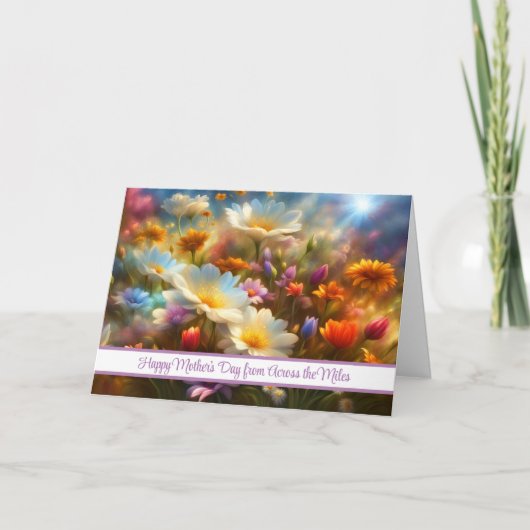 Moederdag van over de mijlen ver weg  kaart (Voorkant)