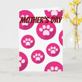 Moederdag van uw huisdieren kaart (Gele Bloem)