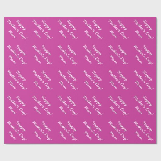 moederdag- verpakkingspapier voor moeder | Roze Cadeaupapier (Vlak)