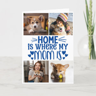 Moederdag... Vier foto's aangepaste Kaart voor col