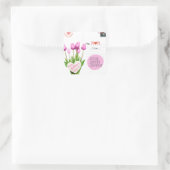 Moederdag vierkant stickers (Tas)