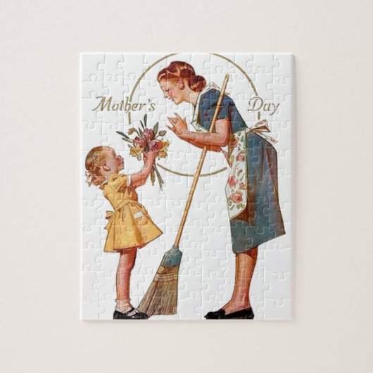 Moederdag Vintage Legpuzzel (Verticaal)