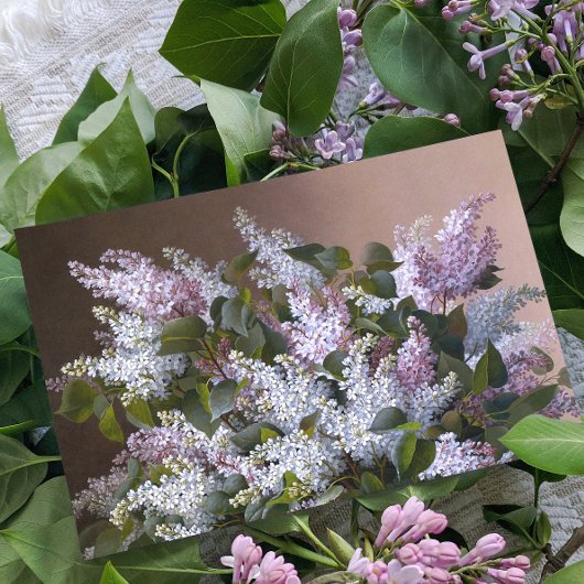 Moederdag Vintage Lilacs Kaart