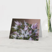 Moederdag Vintage Lilacs Kaart (Voorkant)