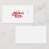 Moederdag Visitekaartje (Voorkant / Achterkant)