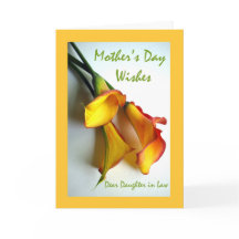 Moederdag voor Dochter in Wet, Calla Lelies