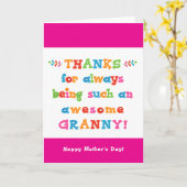 Moederdag voor Granny Kaart (Gele Bloem)