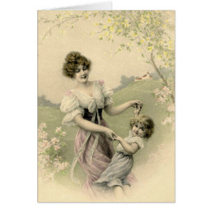 Moederdag voor moeder en dochter spelen