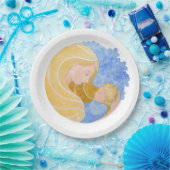 Moederdag voor moeder en kind | Papieren Bord (Feest)