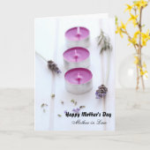 Moederdag voor moeder in de wet kaart (Gele Bloem)