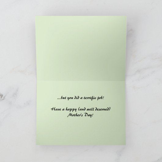 Moederdag voor paarden en foalen (niet alleen) kaart (Binnen)