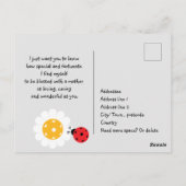 Moederdag voor Pickleball Mam, zwart Briefkaart (Achterkant)