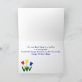 Moederdag voor tante kaart (Binnen)