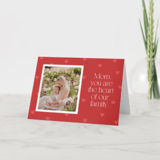 Moederdag vouwkaart 'Hart van het gezin' Feestdagen Kaart