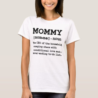 moederdag vrouwen Funny Moeder Definitie T-shirt