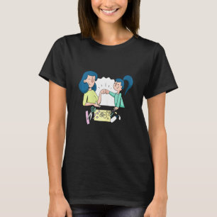 Moederdag Vrouwendag Moeder Dochter T-shirt
