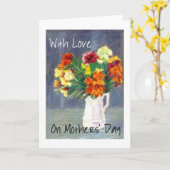 Moederdag WallblokWenskaart Kaart (Gele Bloem)