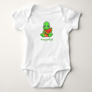 Moederdag Watermelon Baby Dragon gepersonaliseerd. Romper