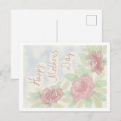 Moederdag waterverf briefkaart (Voorkant / Achterkant)