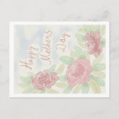 Moederdag waterverf briefkaart (Voorkant)