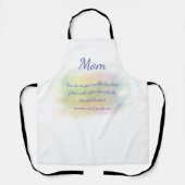 Moederdag Waterverf, dank U voor uw wijsheid Schort (Voorkant)