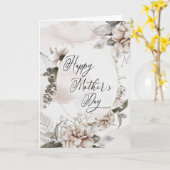 Moederdag Waterverf ventilator op vrouw Kaart (Gele Bloem)