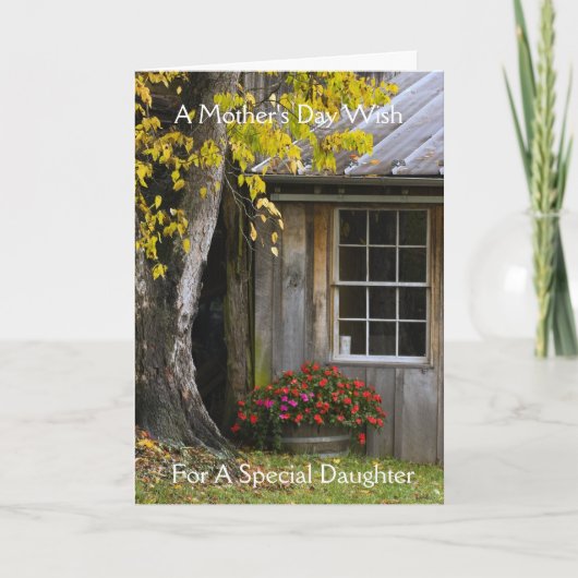 Moederdag Wens voor dochter Kaart (Voorkant)