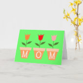 Moederdag Wenskaart Kaart (Gele Bloem)