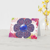 Moederdag Wenskaart Kaart (Gele Bloem)