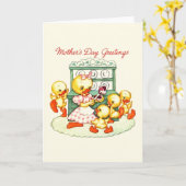  Moederdag Wenskaart Kaart (Gele Bloem)