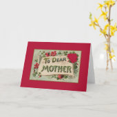 Moederdag Wenskaart Kaart (Gele Bloem)